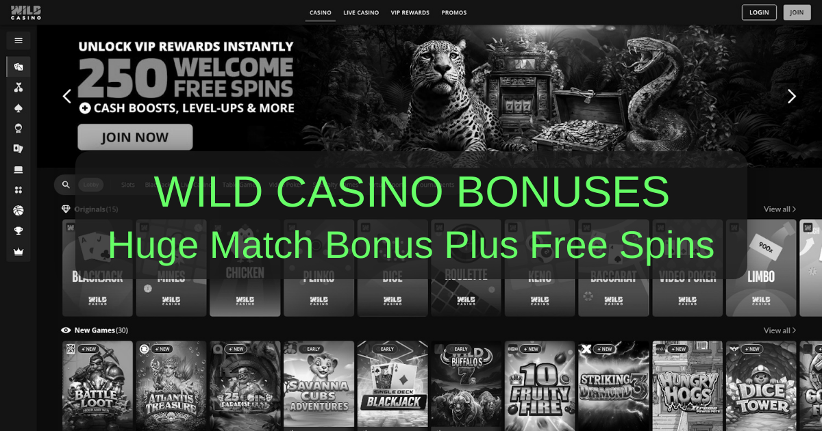 Wild Casino Bonuses 2026: Best USA Offers | Verified